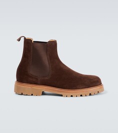 Замшевые ботинки челси Brunello Cucinelli, коричневый
