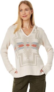 Хлопковый пуловер с капюшоном Harding Pendleton, цвет Ivory Heather Multi