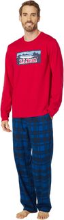 Лагерный пижамный комплект, стандартный L.L.Bean, цвет Nautical Red L.L.Bean®