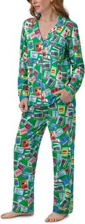 Классический пижамный комплект с длинными рукавами Bedhead PJs, цвет Greetings From
