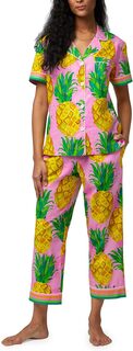 Укороченная пижама с короткими рукавами Bedhead PJs, цвет Pineapple