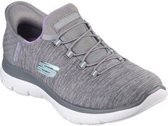 Кроссовки Summits - Hands Free Slip-Ins SKECHERS, цвет Gray/Mint