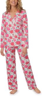 Классический пижамный комплект из органического хлопка с длинными рукавами Bedhead PJs, цвет Sunday Brunch