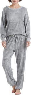 Пижамный комплект с длинными рукавами из матового джерси Westport Splendid, цвет Grey Crocodile