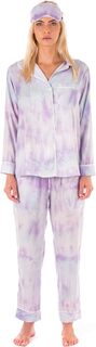 Пижама Tie-Dye + комплект маски для глаз Plush, фиолетовый