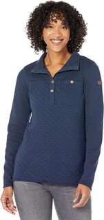 Толстовка Quilted Sweatshirt Mock Neck Tunic L.L.Bean, цвет Classic Navy L.L.Bean®