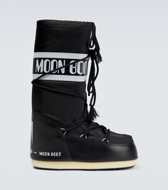 Нейлоновые зимние ботинки icon Moon Boot, черный