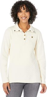 Толстовка Quilted Sweatshirt Mock Neck Tunic L.L.Bean, цвет Cream L.L.Bean®