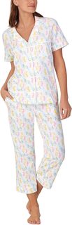 Укороченная пижама с короткими рукавами Bedhead PJs, цвет Cotton Tail