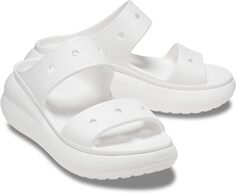 Босоножки Classic Crush Sandal Crocs, белый