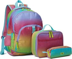 Рюкзак Multi Compartment Backpack Bundle w/ Lunch Box &amp; Pencil Pouch Western Chief, цвет Ombre Glitter