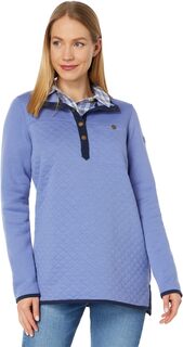 Толстовка Quilted Sweatshirt Mock Neck Tunic L.L.Bean, цвет Larkspur L.L.Bean®