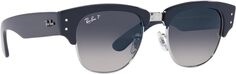 Солнцезащитные очки 0RB0316S Mega Clubmaster Ray-Ban, цвет Blue On Silver/Blue Gradient Polarized