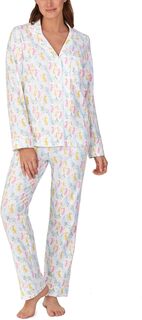 Классический пижамный комплект с длинными рукавами Bedhead PJs, цвет Sea Kitten