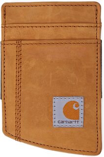 Кожаный кошелек Saddle с передним карманом Carhartt, коричневый