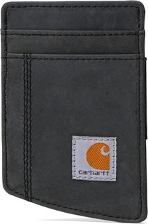 Кожаный кошелек Saddle с передним карманом Carhartt, черный