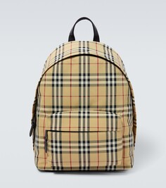 Рюкзак burberry в клетку Burberry, бежевый