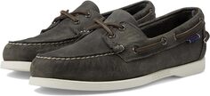 Топсайдеры Docksides Portland Crazy Horse Sebago, цвет Dark Grey/Grey Gunmetal