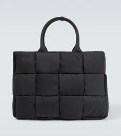 Большая мягкая сумка-тоут arco Bottega Veneta, черный