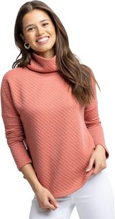 Толстовка с длинным рукавом Mellie с воротником-стойкой Southern Tide, цвет Dusty Coral