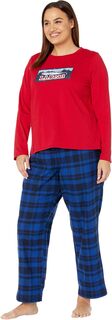 Лагерный пижамный комплект больших размеров L.L.Bean, цвет Nautical Red L.L.Bean®