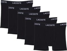 Комплект из 5 трусов-боксеров Lacoste, черный