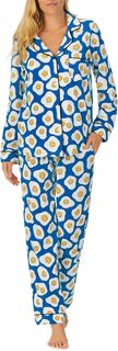 Zappos Print Lab: классический пижамный комплект с длинными рукавами Sunny Side Up Bedhead PJs, цвет Sunny Side Up