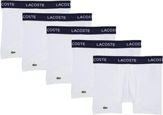 Комплект из 5 трусов-боксеров Lacoste, белый