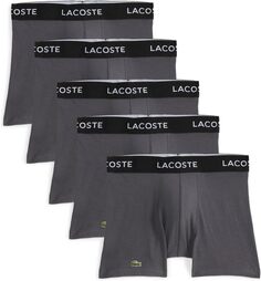 Комплект из 5 трусов-боксеров Lacoste, цвет Castiron