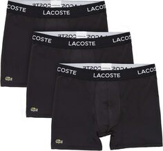 Набор из 3 трусов-боксеров Essential Classic Lacoste, черный