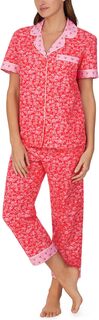 Укороченная пижама из органического хлопка с короткими рукавами Bedhead PJs, цвет Dutchess