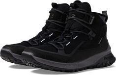Походная обувь водонепроницаемая Ultra Terrain Waterproof Mid Hiking Boot ECCO Sport, цвет Black/Black/Black