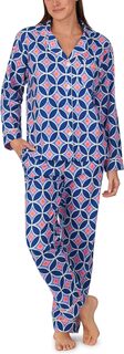 Классический пижамный комплект с длинными рукавами Trina Turk x Bedhead Bedhead PJs, цвет Geo Flower