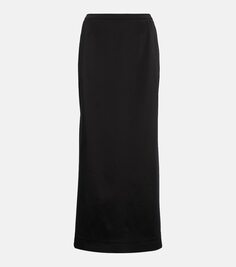 Юбка макси из кади Dolce&amp;Gabbana, черный