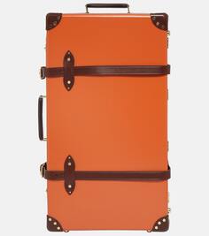 Столетний большой чемодан Globe-Trotter, апельсин