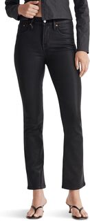Джинсы Kick Out Crop Jeans in True Black Wash: Coated Edition Madewell, цвет True Black