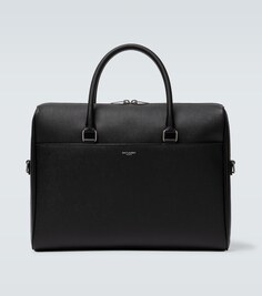 Кожаный портфель duffle Saint Laurent, черный