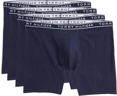 Трусы-боксеры из хлопка стрейч, 4 шт. Tommy Hilfiger, темно-синий