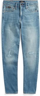 Джинсы Tompkins Stretch Skinny Fit Jeans in Erly Wash (Big Kids) Polo Ralph Lauren, цвет Erly Wash
