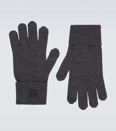 4г шерстяные перчатки Givenchy, серый