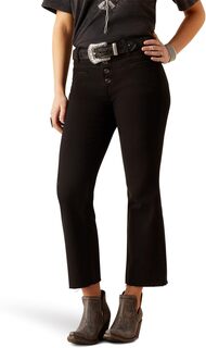 Джинсы High-Rise Jazmine Kick Flare in Black Ariat, черный