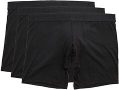 Набор черных трусов-боксеров CK, 3 шт. Calvin Klein Underwear, цвет Black/Black/Black