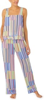 Пижамный комплект с укороченными майками и длинными брюками Sanctuary, цвет Mixed Stripe