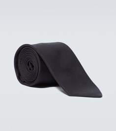 Шелковый галстук Giorgio Armani, черный