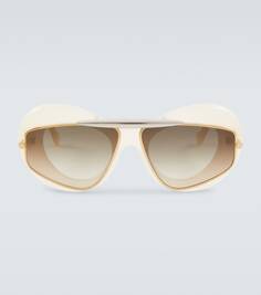 Солнцезащитные очки «кошачий глаз» Loewe, белый