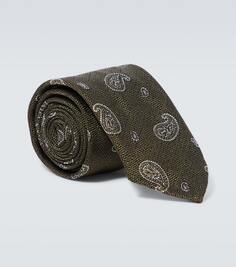 Хлопковый и шелковый галстук Lardini, мультиколор