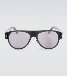 Солнцезащитные очки-авиаторы lyle-02 Tom Ford, черный