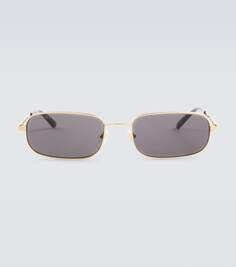 Прямоугольные солнцезащитные очки с логотипом Gucci, серый