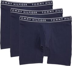 Комплект боксеров-боксеров из хлопка стрейч, 3 шт. Tommy Hilfiger, темно-синий