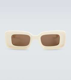 Солнцезащитные очки anagram прямоугольной формы Loewe, белый